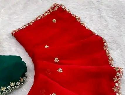 TRENDING JIMMY CHOO ORGANZA SAREE