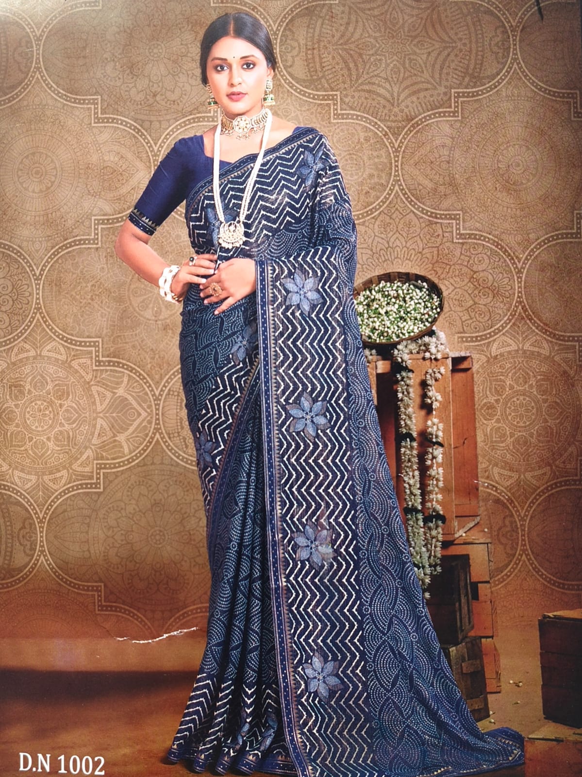 Delhi mail Seemar Clasic Printed Saree