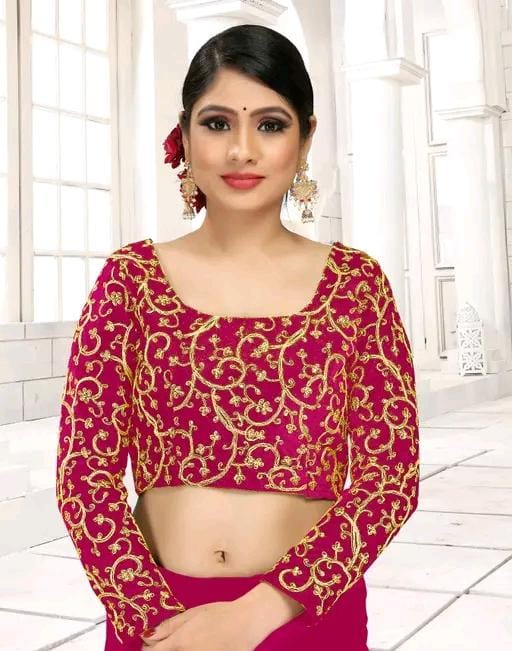 BOLLYWOOD STYLE VELVET SILK SAREE