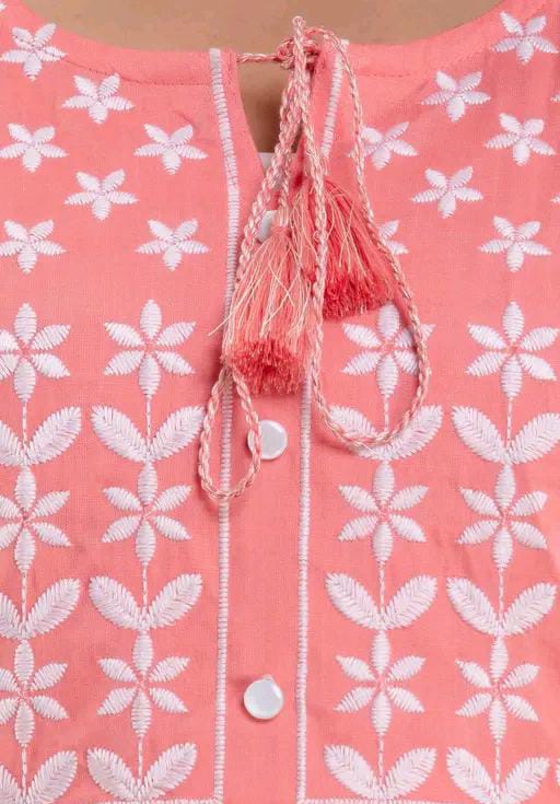 COTTON EMBROIDERED TOP FOR WOMEN'S