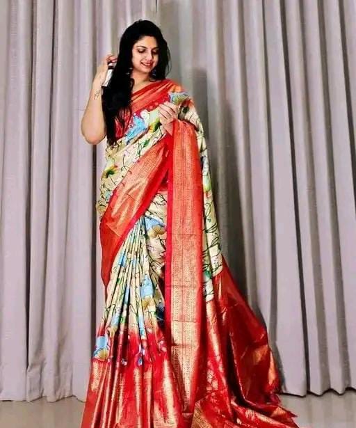 PRINTED SILK SAREE