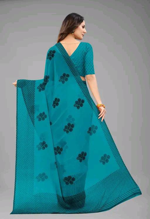 PRINTED CHIFFON SAREE