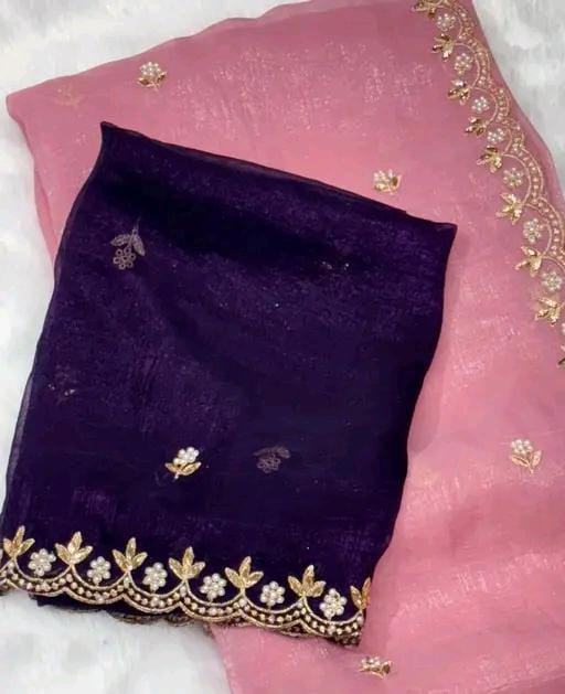 BOLLYWOOD STYLE JIMMY CHOO ORGANZA SAREE