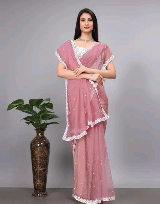 TRENDING NET STONE SAREE