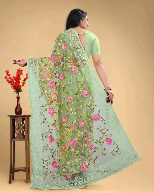 TRENDING BOLLYWOOD STYLE NET SAREE