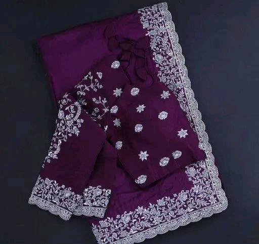 GEORGETTE EMBROIDERED SAREE