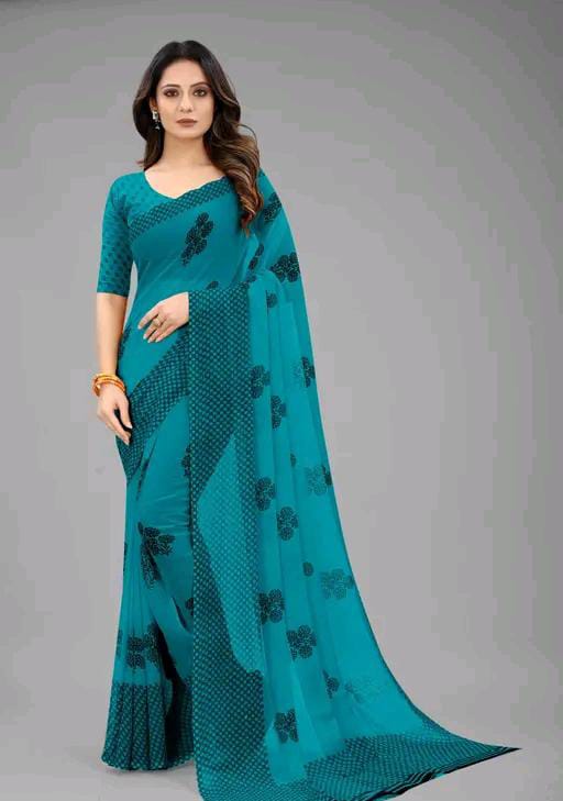 PRINTED CHIFFON SAREE