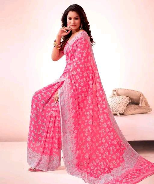 PRINTED GEORGETTE SAREE