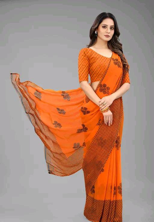 PRINTED CHIFFON SAREE