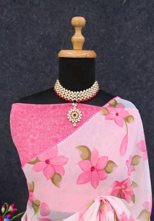 PRINTED GEORGETTE SAREE