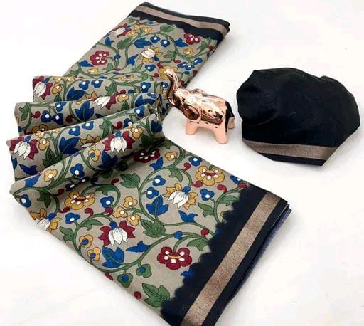 FLOWER DESIGN COTTON SILK SAREE