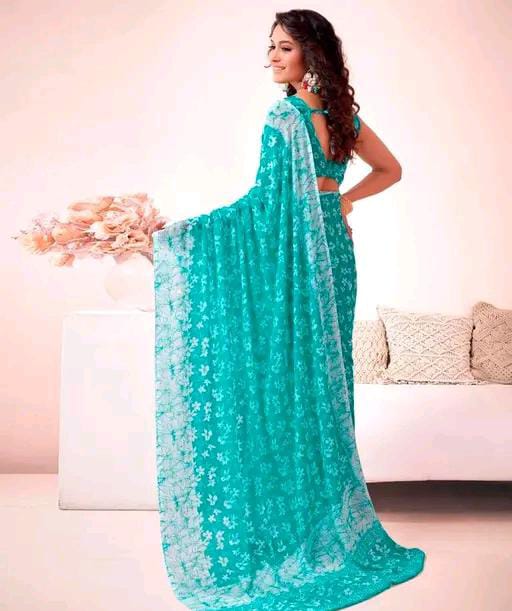 PRINTED GEORGETTE SAREE