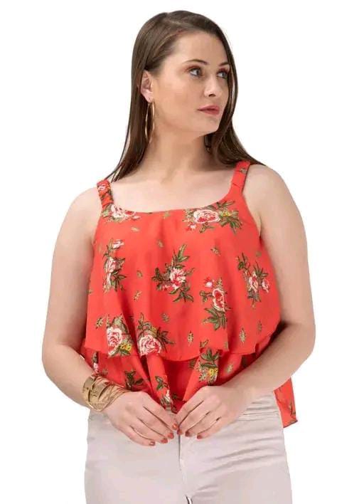 WOMEN'S PRINTED CROP TOP