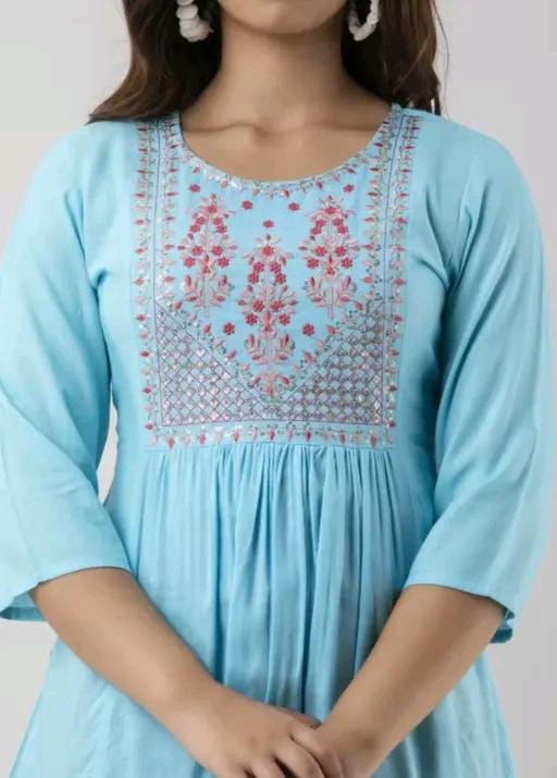 SUMMER SPECIAL COTTON EMBROIDERED TOP FOR WOMEN'S